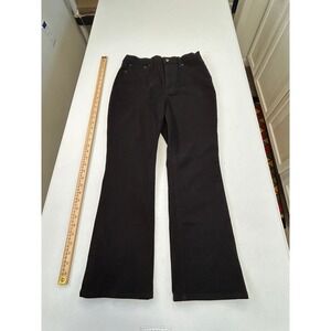 J. Crew High Rise Flare Crop Black Pants Women Size 27 Cropped Legging